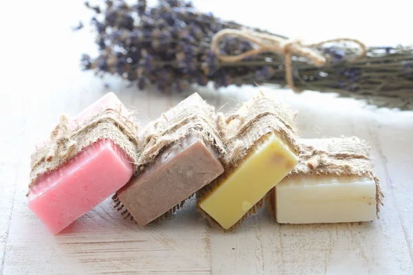 Handgjorda lavender soap — Stockfoto