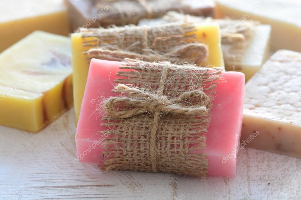 Collection of handmade soap