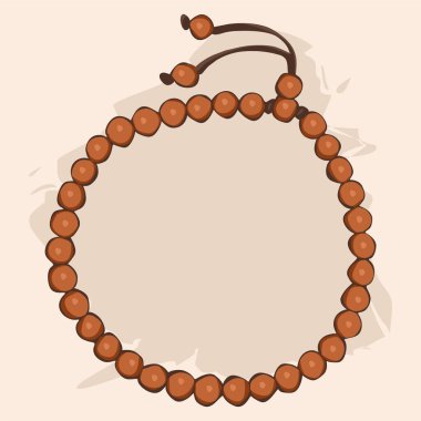 Vektör ahşap tasbih, İslami tasbih