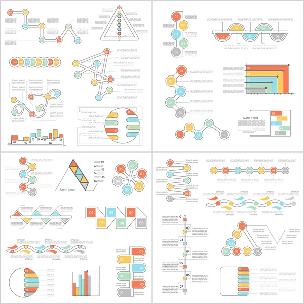 Verschillende elementen voor infographics — Stockvector