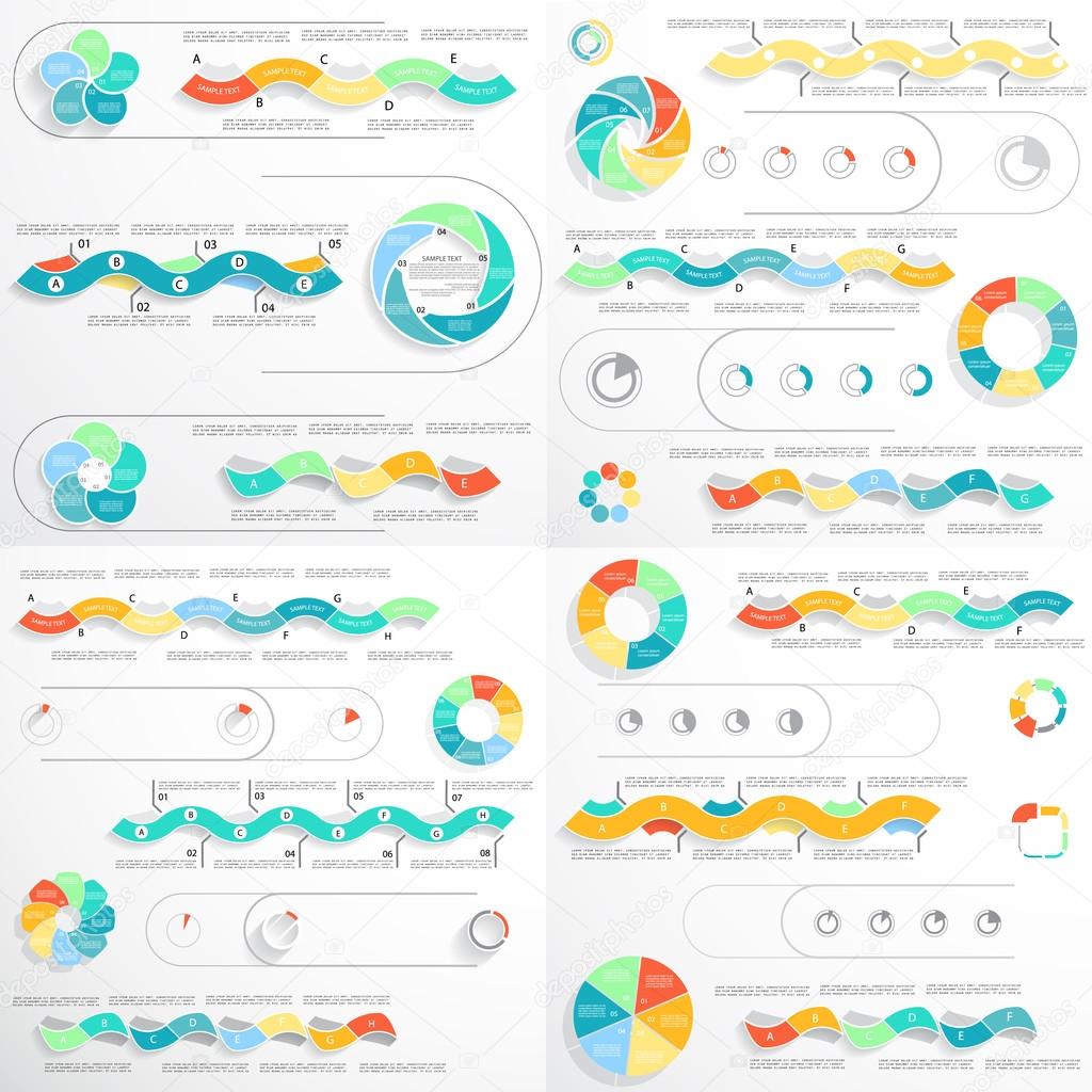 Big set of different infographic elements 1