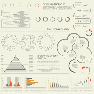 İş veri görselleştirme, tanıtımı için şablonlar kümesi