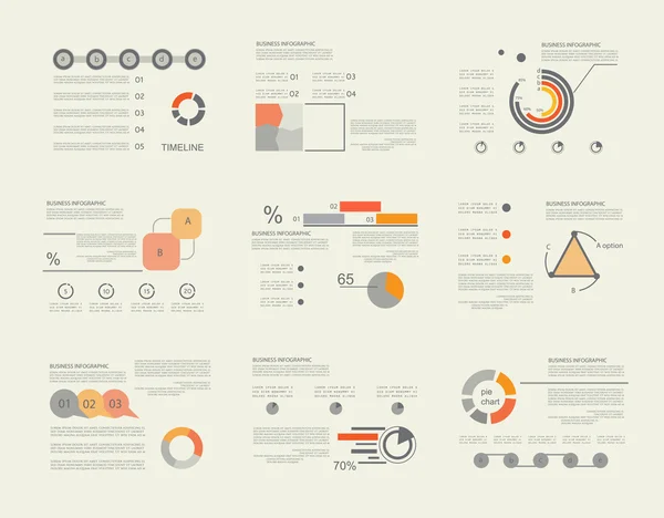 Infografik-Elemente, modernes Business-Design — Stockvektor