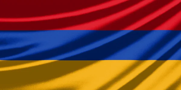 亚美尼亚的那飘扬的旗帜 — 图库照片
