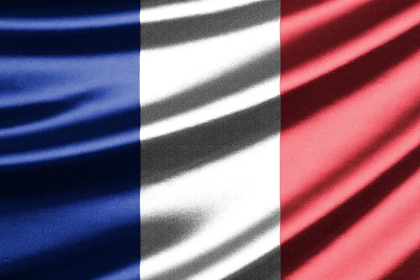 프랑스의 국기를 흔들며 — 스톡 사진