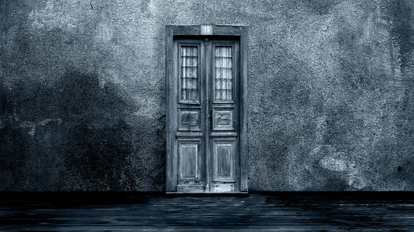 Horror vackground - Mysterious door — Stock Photo, Image