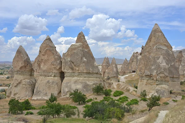 Cappadocia rocks against sky — Stock Photo, Image