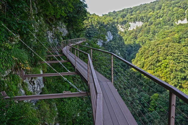 Luchtfoto weg in Okace canyon — Stockfoto