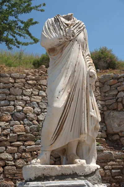 Vecchia scultura in marmo a Efeso — Foto Stock