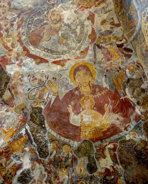 Fresco_ Sumela Monastery — Zdjęcie stockowe