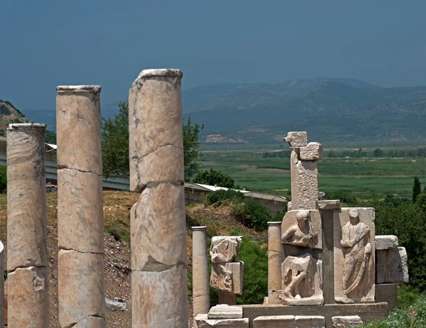 Ruínas de mármore de Éfeso — Fotografia de Stock