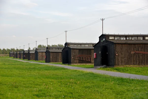 Koncentrační tábor Majdanek - historická kasárna — Stock fotografie