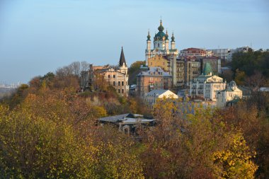Zamkova Hora ve Saint Andrew's Church - Kiev