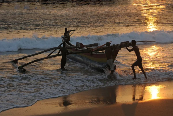 海洋捕鱼 insri 斯里兰卡 — 图库照片