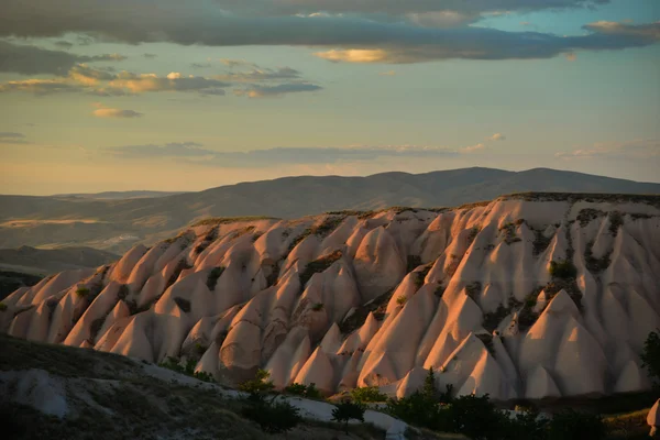 Paisaje de Capadocia en la noche — Foto de Stock