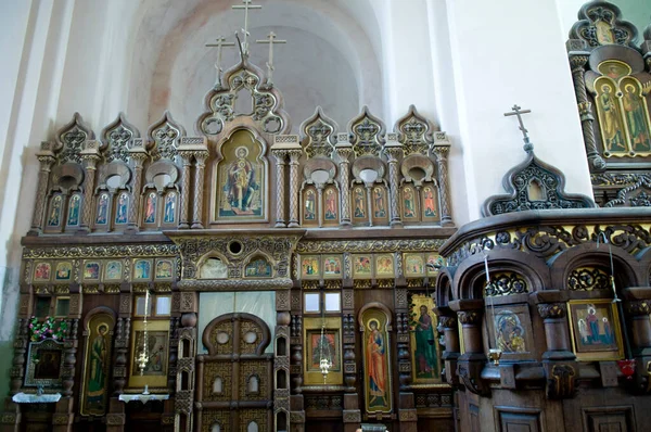 Bila Krynytsia Daki Varsayım Katedrali Iconostasis — Stok fotoğraf