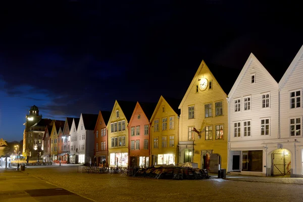 Vecchia strada nel Bergen, Norvegia — Foto Stock