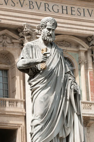 Escultura de San Pedro, Vaticano — Foto de Stock