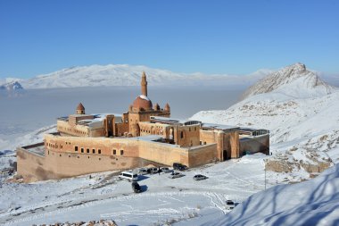 Ishak Pasha Palace - morning view clipart