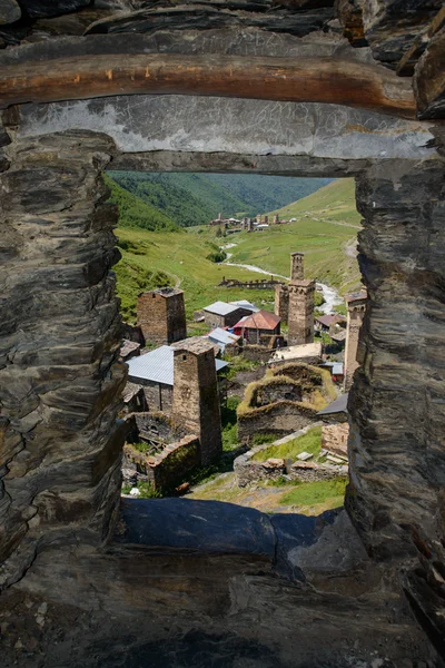 Село Ушгули - Грузия — стоковое фото