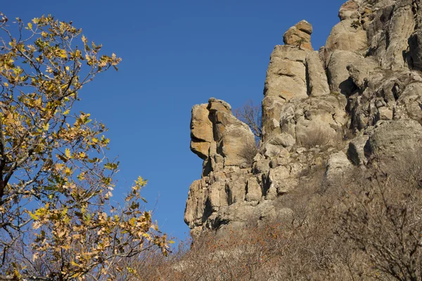 Magnifiques rochers de la vallée des fantômes en automne — Photo