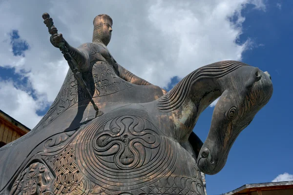 Tamar drottning monument i Mestia — Stockfoto