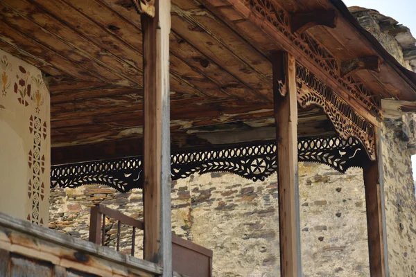 Dekoráció a régi ház, a Svaneti — Stock Fotó