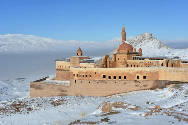 Ishak Pasha Palace in winter seson — Stock Photo, Image