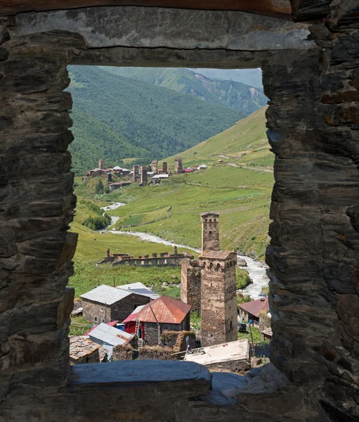 Svaneti from tower window — Stock Photo, Image