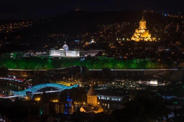 Prachtige nacht in Tbilisi — Stockfoto
