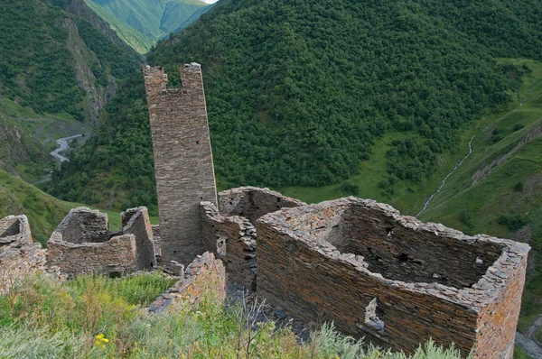 Mutso fortress ruins in Georgia — Stock Photo, Image