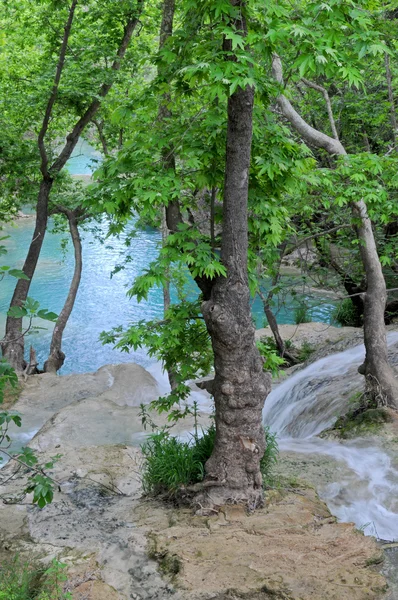 Водоспад Куршунлу - над подання — стокове фото