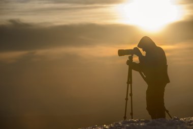 manzara fotoğrafçı iş başında