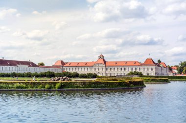 MUNICH, GERMANY - 25 / Temmuz / 2019: Yazın Nymphenburg Sarayı 