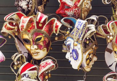 Güzel Venedik Karnaval Maskeleri Hatıra olarak