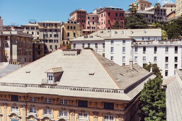 Genoa Italia Junio 2018 Paisaje Urbano Del Centro Histórico Génova — Foto de Stock