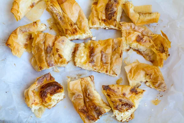 Tarte Phyllo Fromage Bulgare Traditionnel — Photo