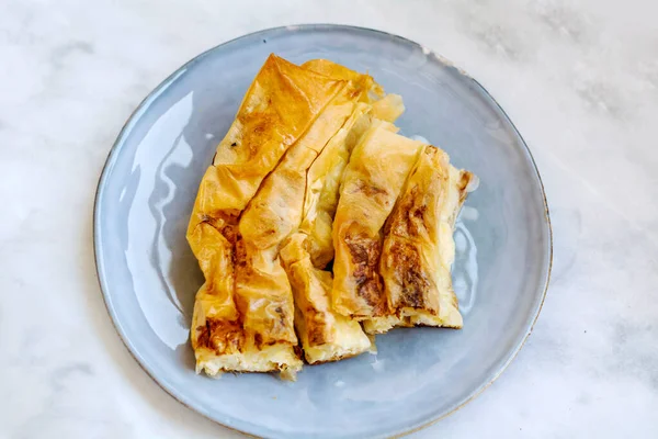 Tarte Phyllo Fromage Bulgare Traditionnel — Photo