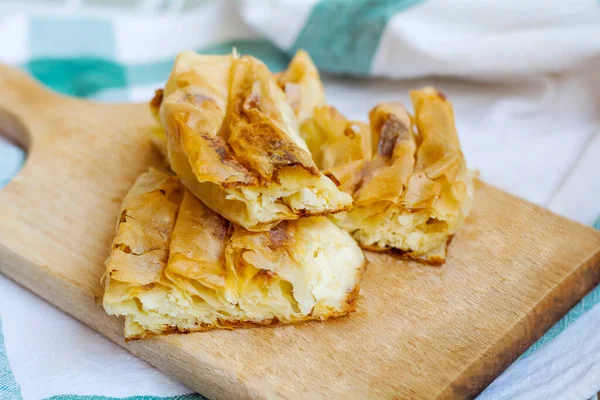 Tarte Phyllo Fromage Bulgare Traditionnel — Photo