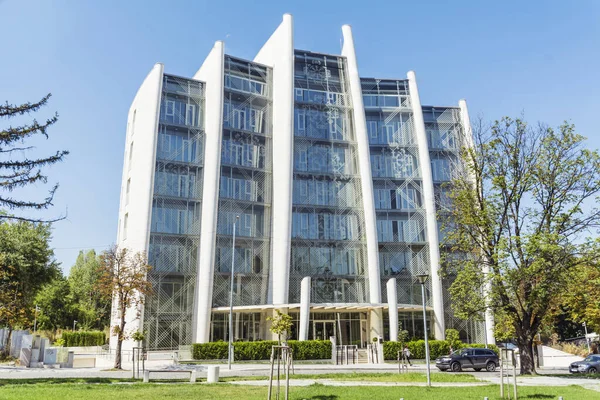 Sofia Bulgaria August 2021 Modern Luxury Glass Business Office Corporate — Stock Photo, Image