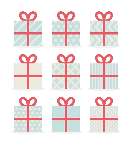 Nine gifts — Stock Vector