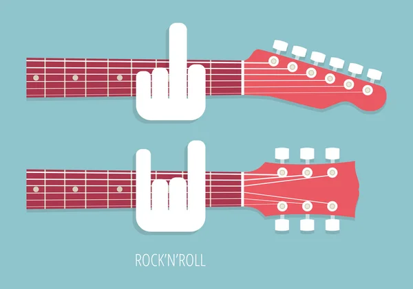 Guitarras rock — Vetor de Stock