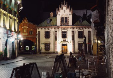 Krakow tarihi kent geceleri