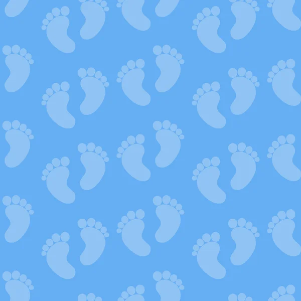 Nahtloses Muster für Babyfüße — Stockfoto
