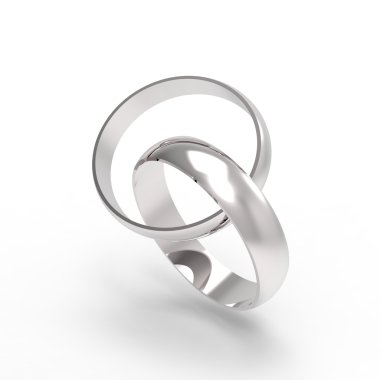 Gümüş Alyanslar kazınmış