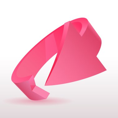 Vektör çizim 3d ok, tasarım öğesi