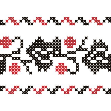 Vintage nakış Ukraynalı sorunsuz süsleme. Bölüm 4