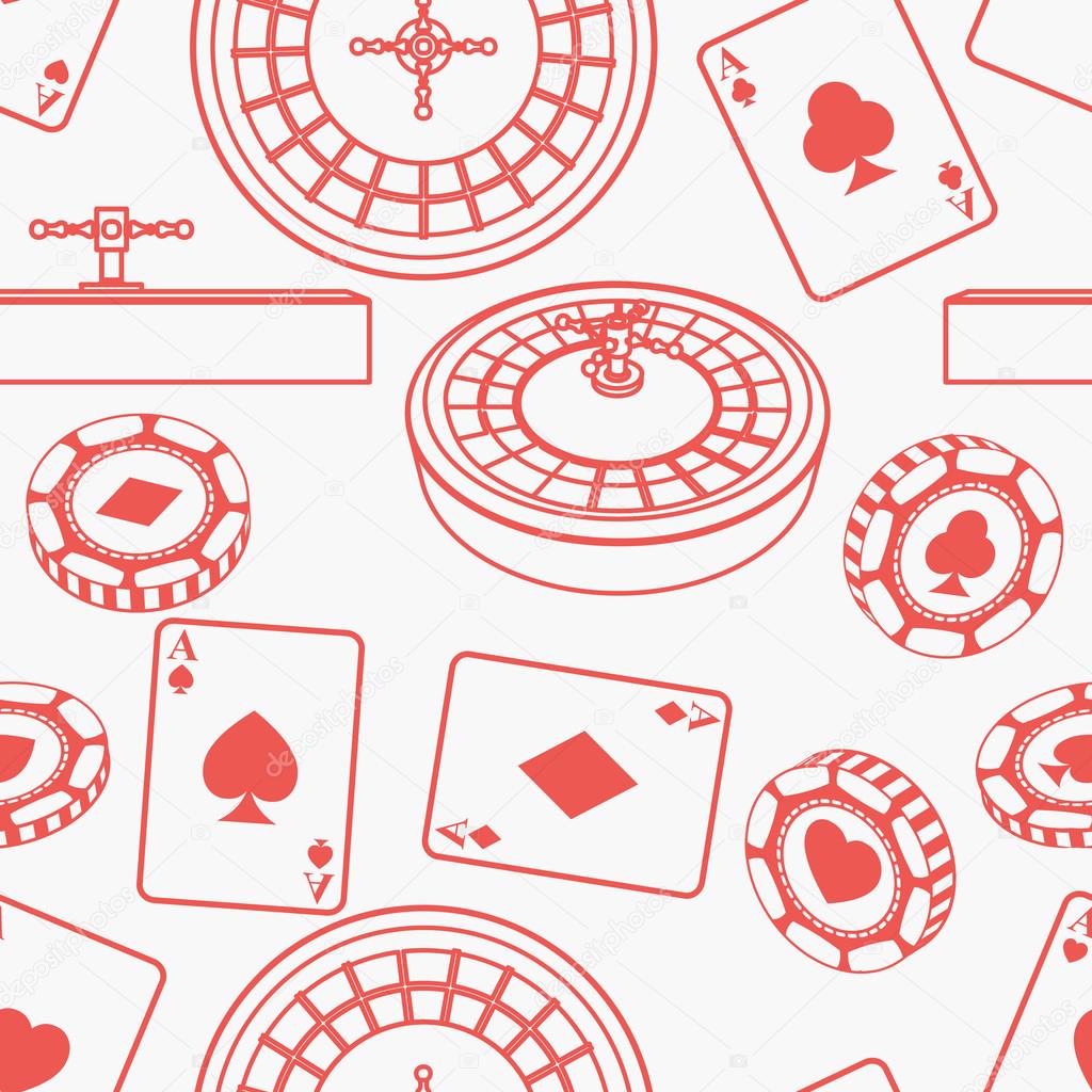 Seamless casino pattern
