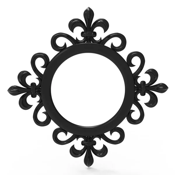 Black vintage frame isolated on white background — Stock Photo, Image