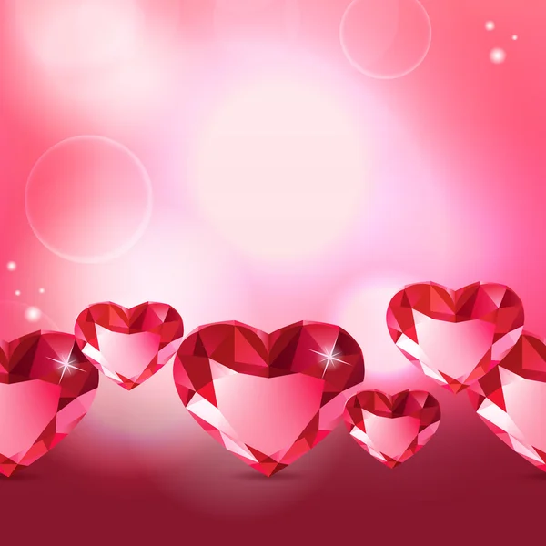 Διαμάντι καρδιά μοτίβο — Διανυσματικό Αρχείο